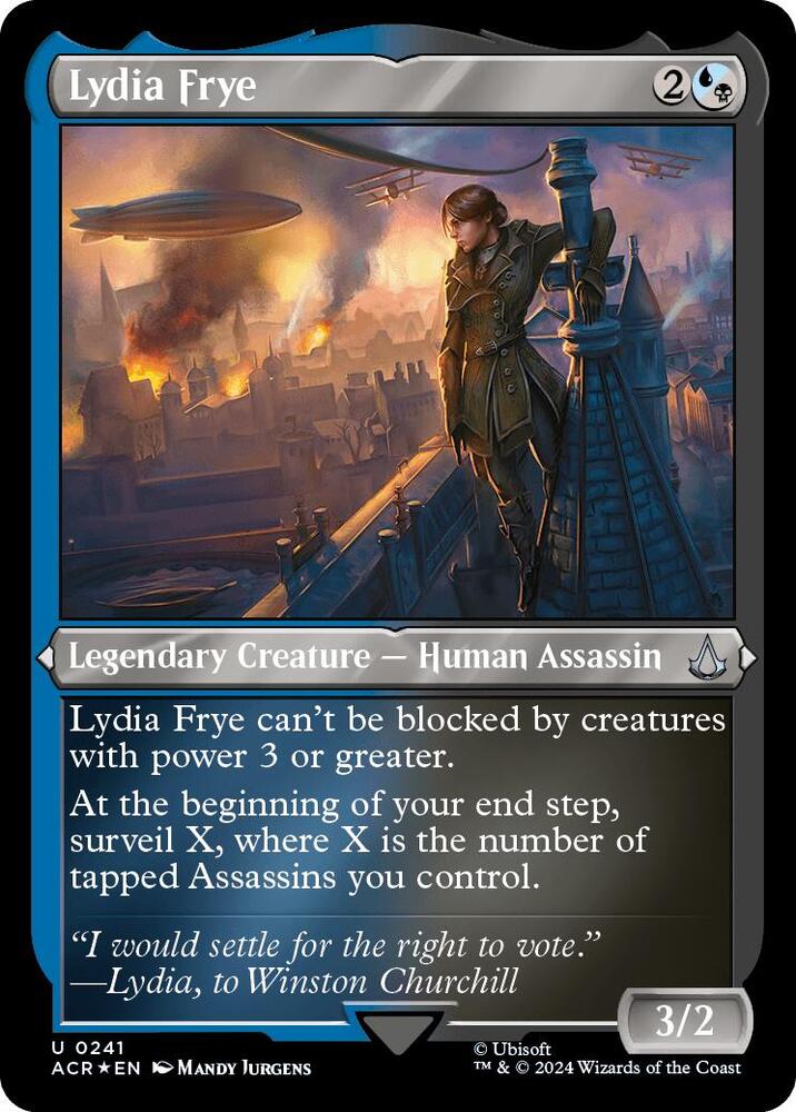 Lydia Frye 241 (Universes Beyond: Assassin's Creed)  - Etched Foil | Good Games Modbury