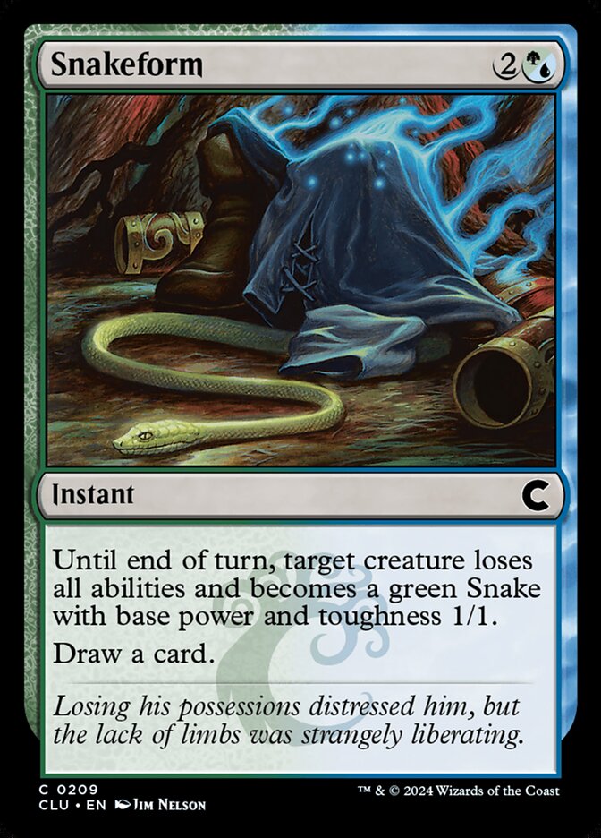Snakeform 209/284 (Ravnica: Clue Edition)  | Good Games Modbury
