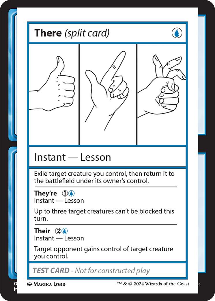 There (Split Card) [Mystery Booster 2 Playtest Cards] | Good Games Modbury