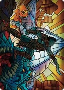 Astor Bearer of Blades Art Card 68 (Art Series: Dominaria United)  | Good Games Modbury