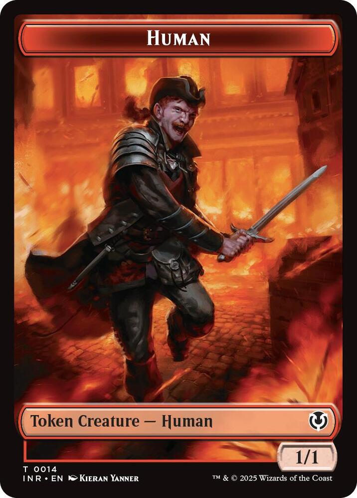 Human 0014 Emblem Chandra Dressed to Kill Double Sided Token 14 // 24 (Innistrad Remastered)  | Good Games Modbury