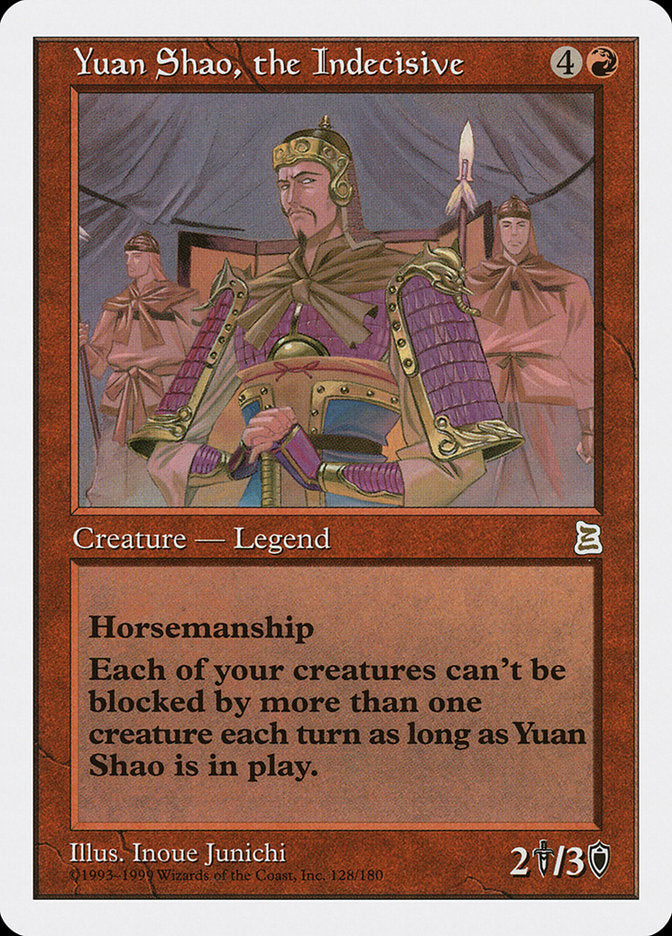Yuan Shao, the Indecisive 128/180 (Portal Three Kingdoms)  | Good Games Modbury