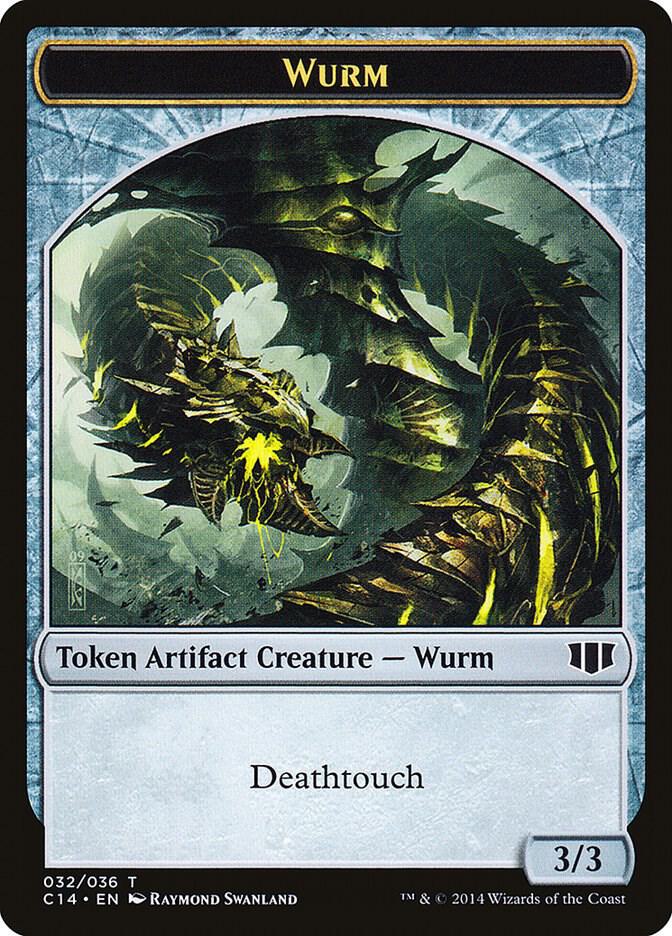 Wurm 032 Goat Double sided Token 32 // 3 (Commander 2014)  | Good Games Modbury