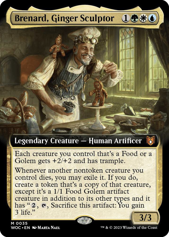 Brenard, Ginger Sculptor 35 (Commander: Wilds of Eldraine)  - Extended Art | Good Games Modbury