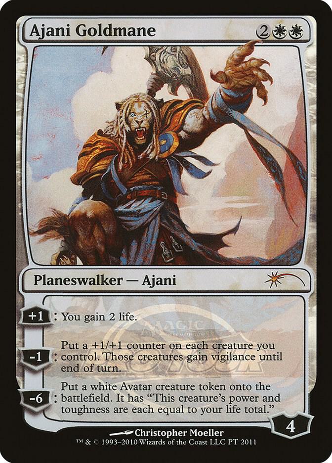 Ajani Goldmane 2011 (Pro Tour Promos)  - Foil | Good Games Modbury