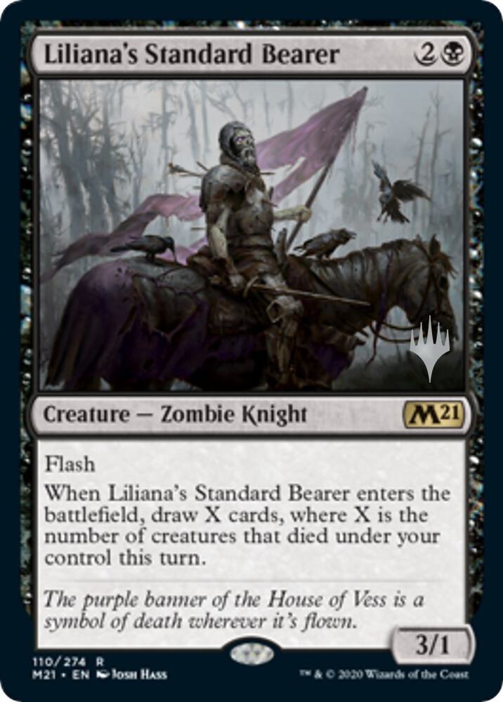 Lilianas Standard Bearer 110 (Promo Pack: Core Set 2021)  - Foil | Good Games Modbury