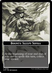 Bounty: Sleepy Sovka // Bounty Rules Double-Sided Token [Outlaws of Thunder Junction Commander Tokens] | Good Games Modbury