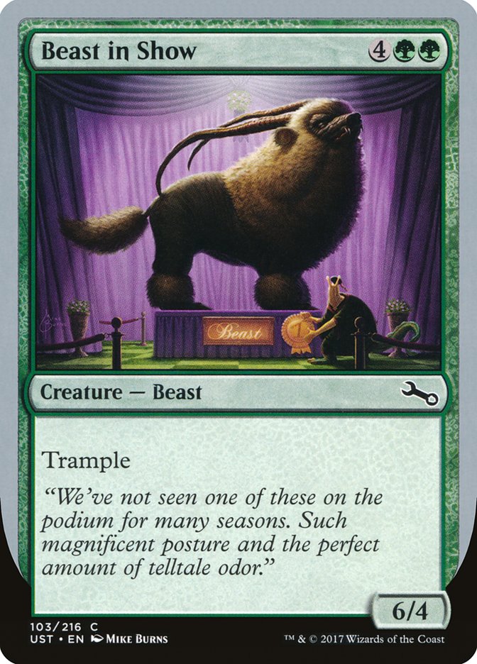 Beast in Show ("We've not seen one...") [Unstable] | Good Games Modbury