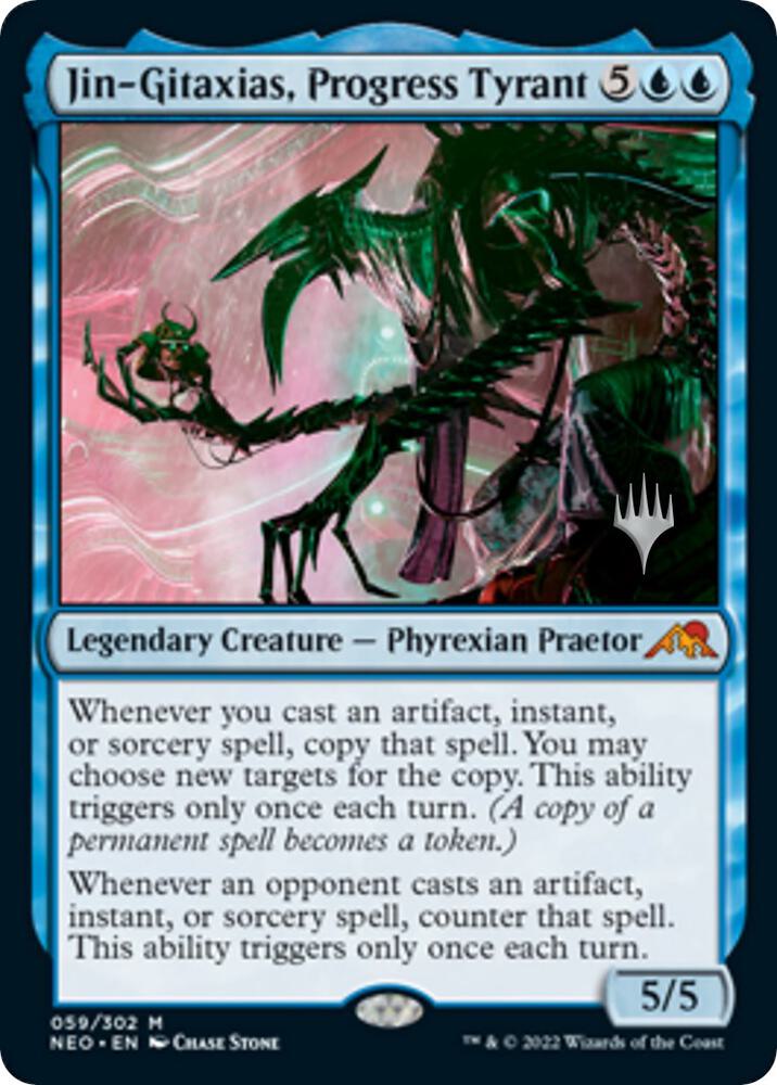 Jin Gitaxias Progress Tyrant 59p/157 (Promo Pack: Kamigawa: Neon Dynasty)  - Foil | Good Games Modbury