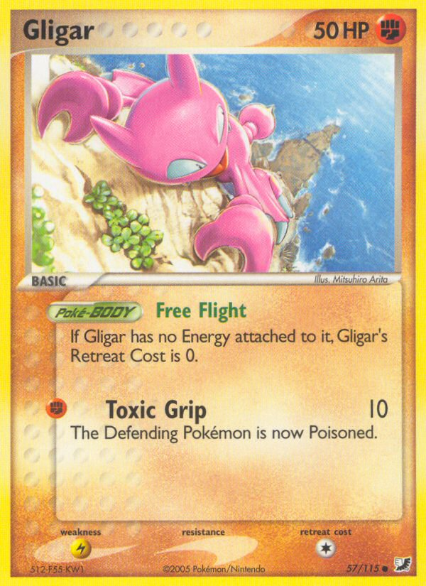 Gligar (57/115) [EX: Unseen Forces] | Good Games Modbury