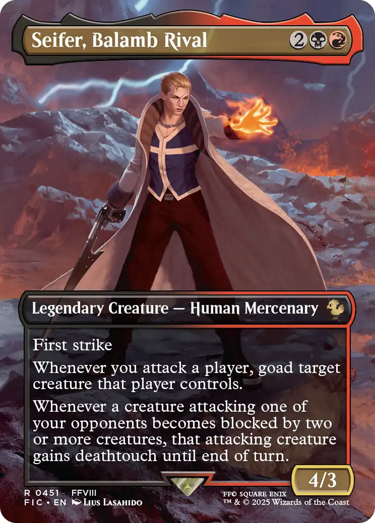 Seifer, Balamb Rival (Borderless) [FINAL FANTASY Commander] | Good Games Modbury