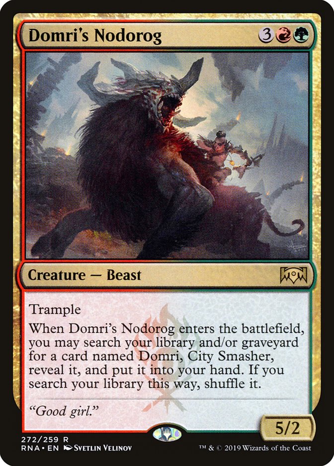 Domri's Nodorog 272/259 (Ravnica Allegiance)  | Good Games Modbury