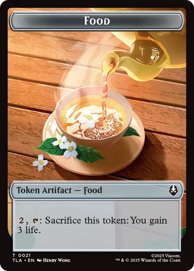 Monk // Food (0021) Double-Sided Token [Avatar: The Last Airbender Tokens] | Good Games Modbury