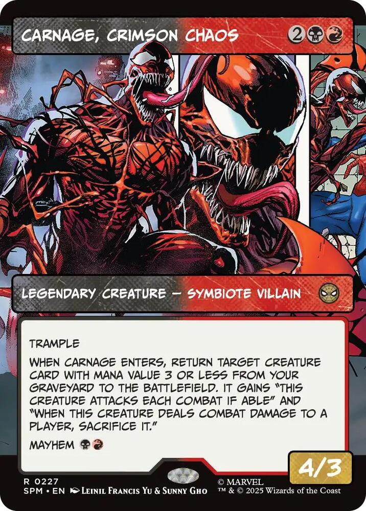 Carnage Crimson Chaos Borderless 227 (Marvel's Spider-Man)  - Showcase | Good Games Modbury