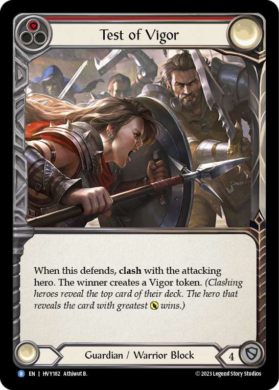 Test of Vigor [HVY182] (Heavy Hitters)  Rainbow Foil | Good Games Modbury