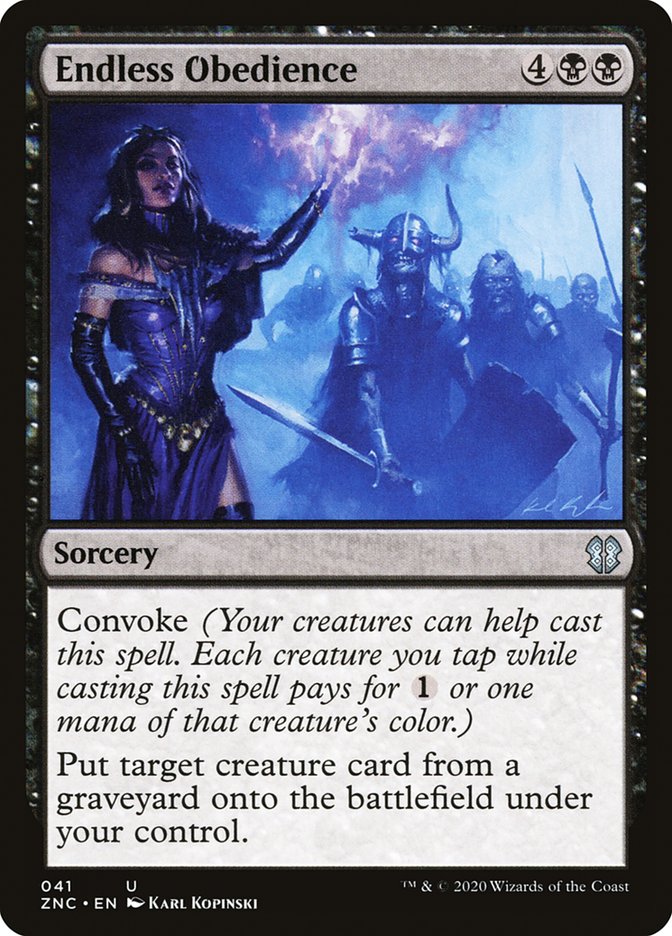 Endless Obedience 41/142 (Commander: Zendikar Rising)  | Good Games Modbury