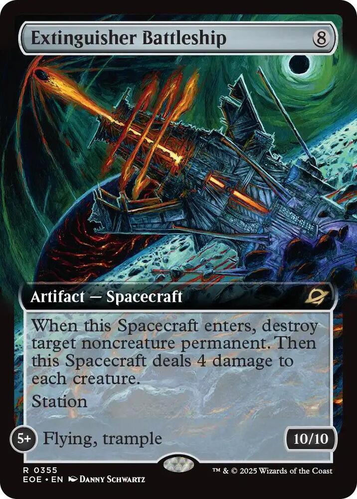 Extinguisher Battleship 355/276 (Edge of Eternities)  - Extended Art Foil | Good Games Modbury
