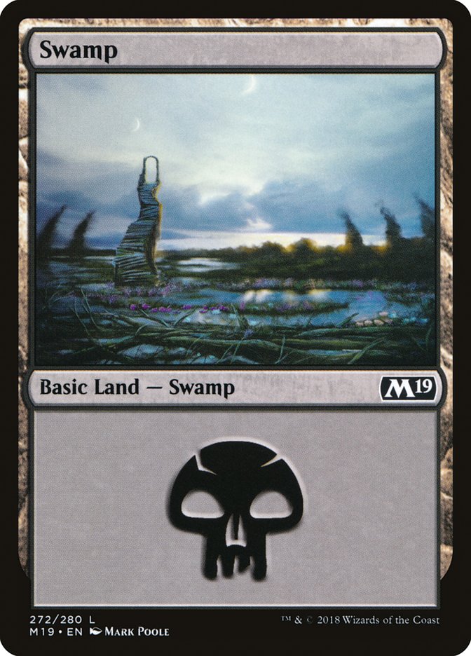 Swamp (272) [Core Set 2019] | Good Games Modbury