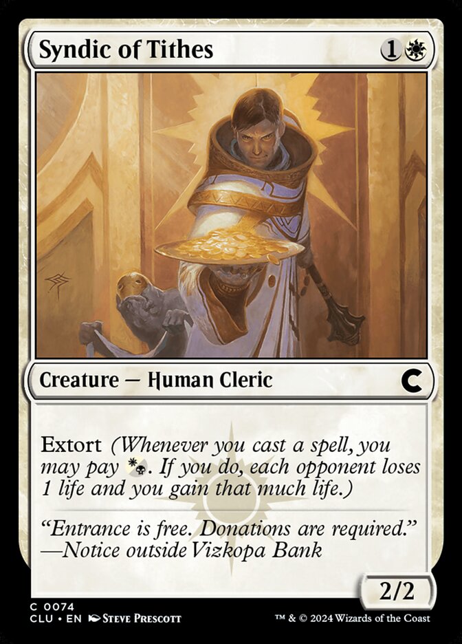 Syndic of Tithes 74/284 (Ravnica: Clue Edition)  | Good Games Modbury