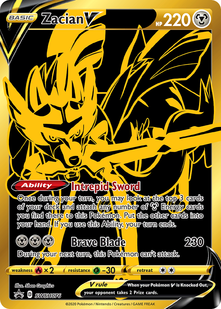 Zacian V (SWSH076) [Sword & Shield: Black Star Promos] | Good Games Modbury