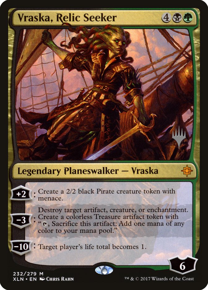Vraska, Relic Seeker (Promo Pack) [Ixalan Promos] | Good Games Modbury