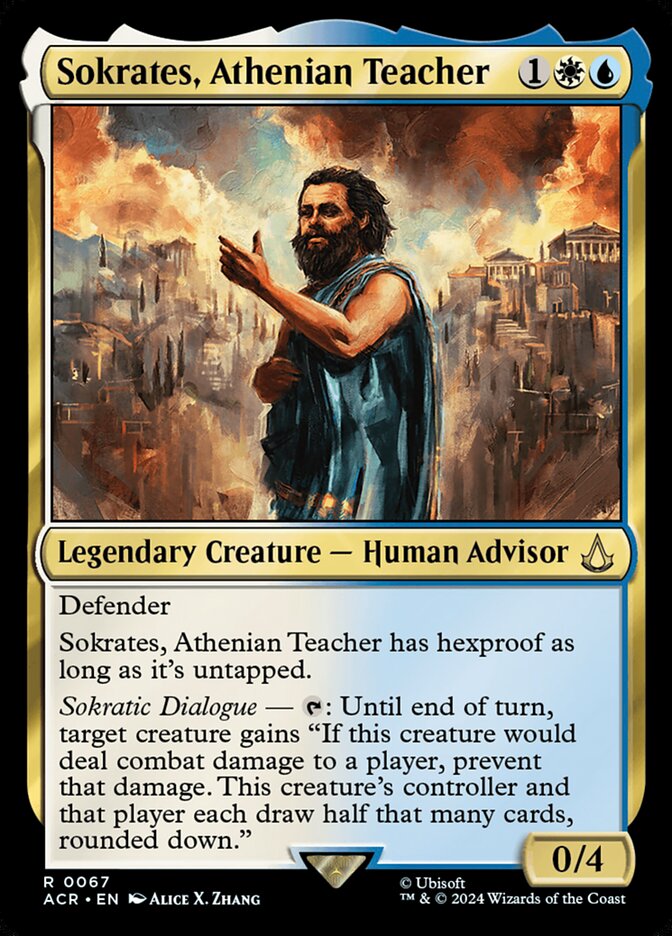 Sokrates, Athenian Teacher 67/110 (Universes Beyond: Assassin's Creed)  | Good Games Modbury