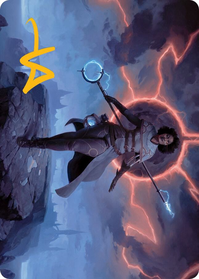 Rona Herald of Invasion Art Card Gold Stamped Signature 16 (Art Series: March of the Machine)  | Good Games Modbury