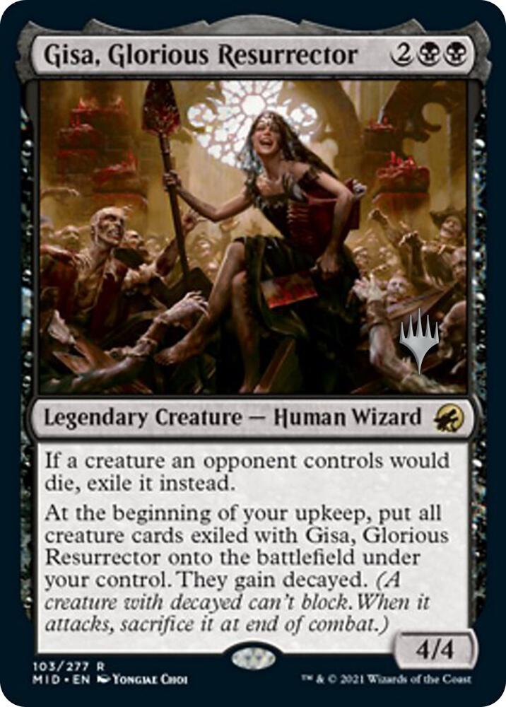 Gisa Glorious Resurrector 103 (Promo Pack: Innistrad: Midnight Hunt)  - Foil | Good Games Modbury