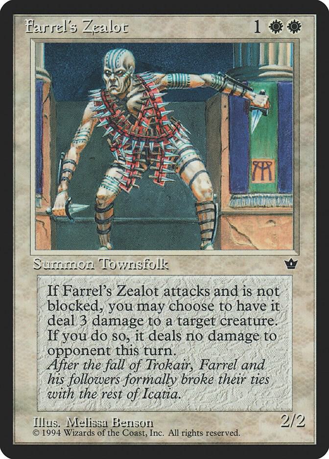 Farrels Zealot 3a/187 (Fallen Empires)  | Good Games Modbury