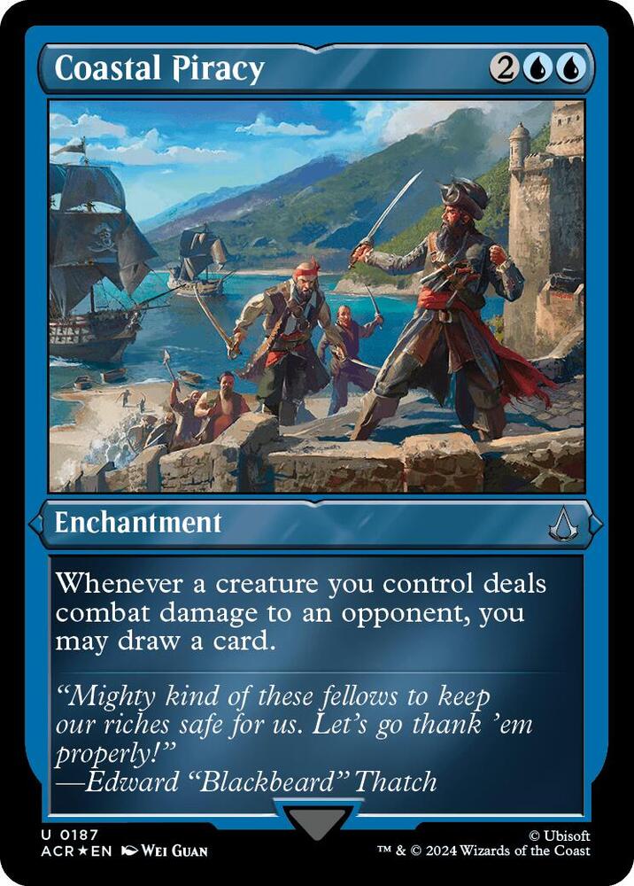 Coastal Piracy 187 (Universes Beyond: Assassin's Creed)  - Etched Foil | Good Games Modbury