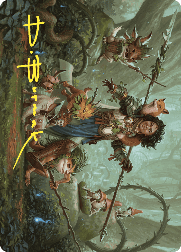 Ellivere of the Wild Court Art Card (Gold-Stamped Signature) [Wilds of Eldraine Art Series] | Good Games Modbury