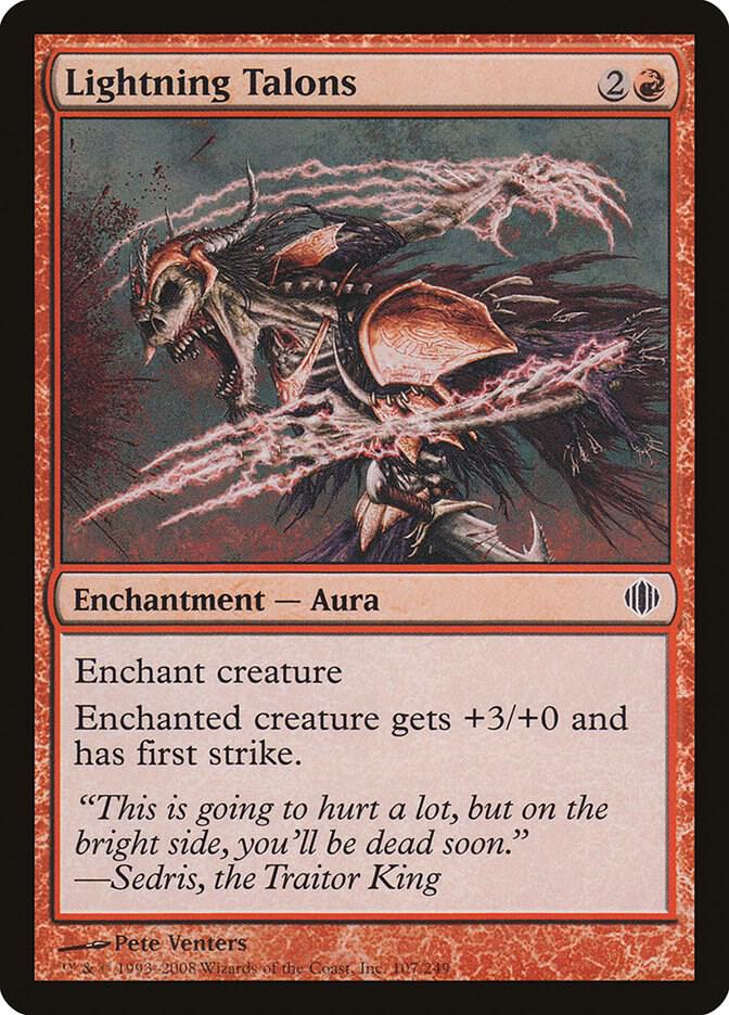 Lightning Talons 107/249 (Shards of Alara)  - Foil | Good Games Modbury