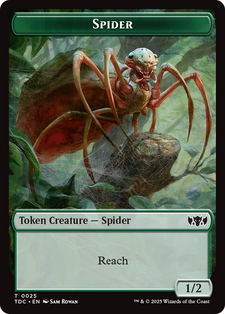 Spider // Bird Double-Sided Token [Tarkir: Dragonstorm Commander Tokens] | Good Games Modbury