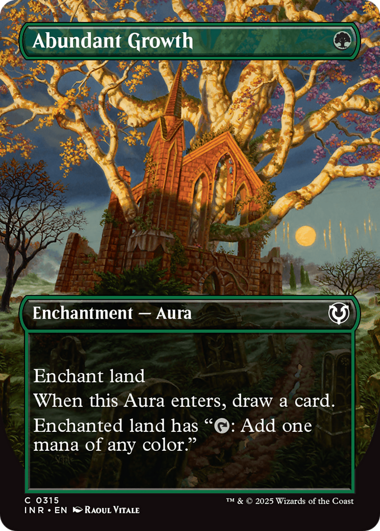 Abundant Growth (Borderless) [Innistrad Remastered] | Good Games Modbury