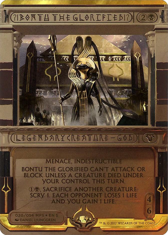 Bontu the Glorified 20/54 (Masterpiece Series: Amonkhet Invocations)  - Foil | Good Games Modbury