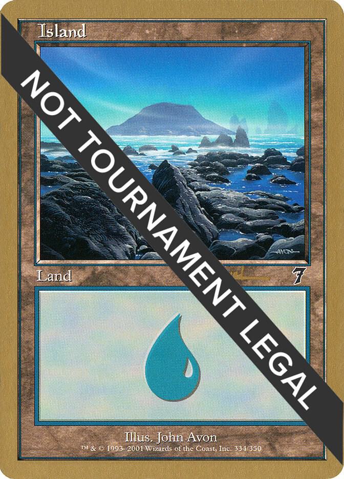 Island 334 2001 Alex Borteh 7ED ab334/138 (World Championship Decks)  | Good Games Modbury