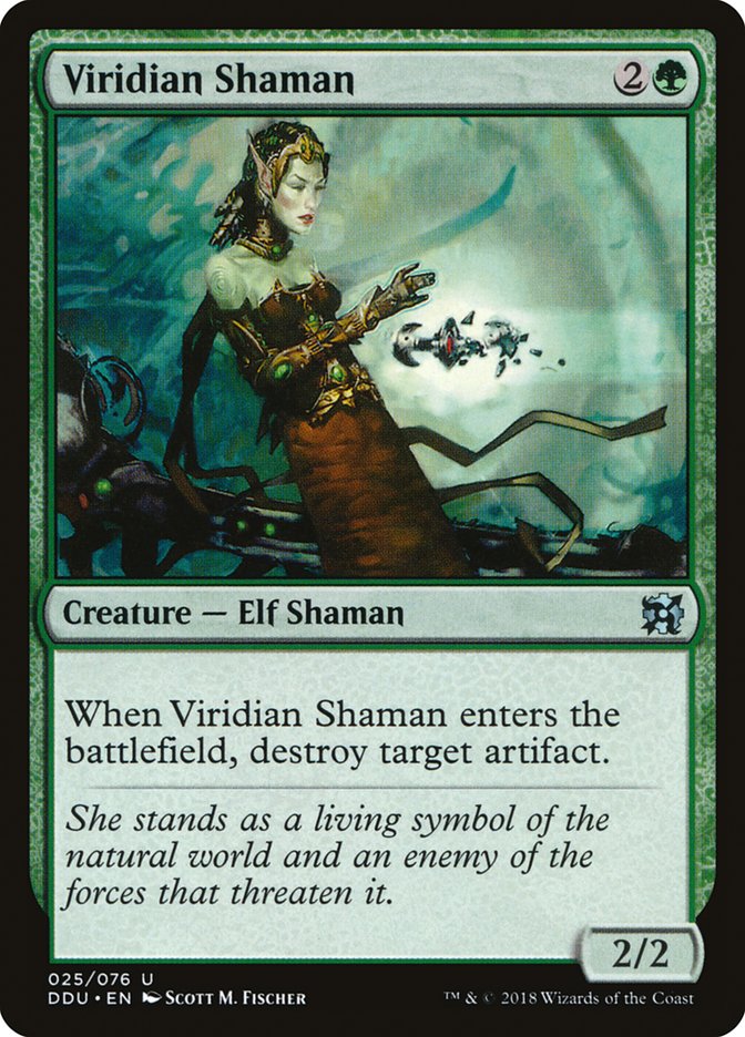 Viridian Shaman 25/76 (Duel Decks: Elves vs. Inventors)  | Good Games Modbury