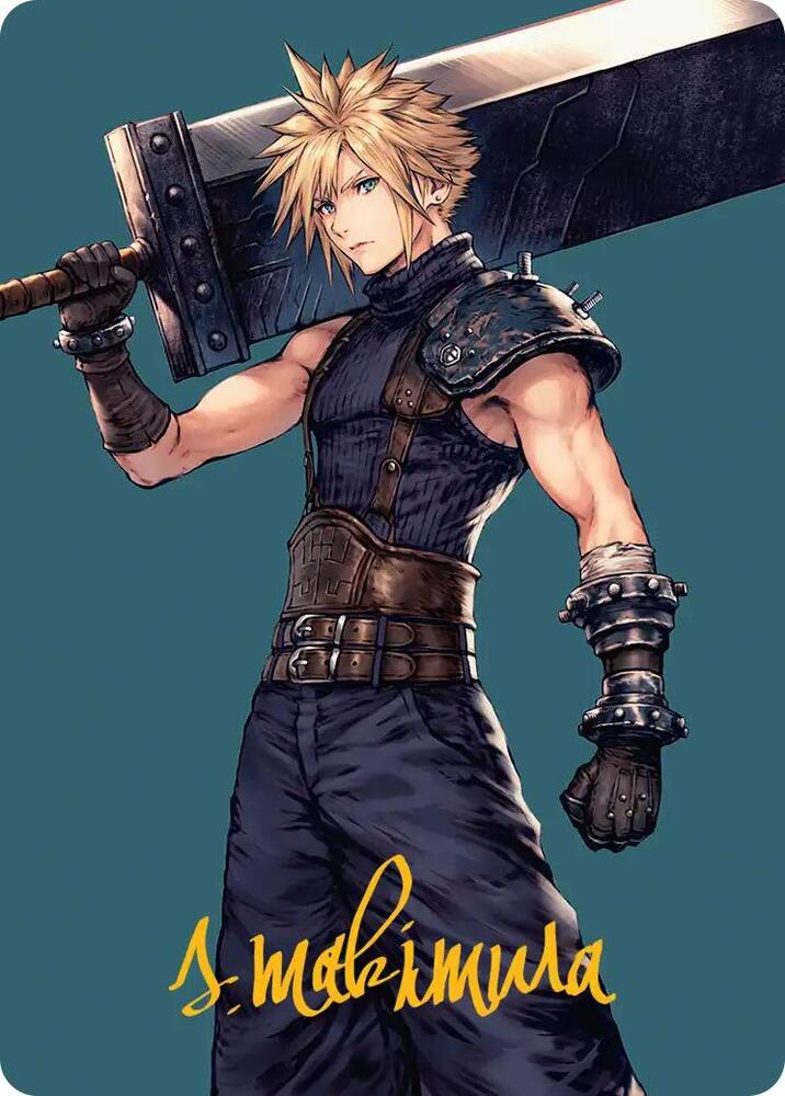 Cloud Ex SOLDIER Art Card Gold Stamped Signature 50 (Art Series: FINAL FANTASY)  | Good Games Modbury