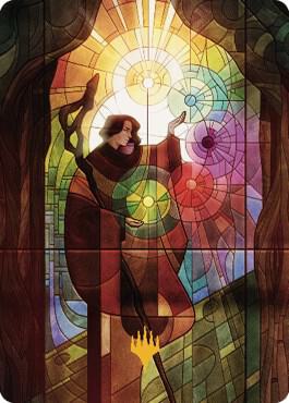 Jodah the Unifier Art Card Gold Stamped Signature 49 (Art Series: Dominaria United)  | Good Games Modbury