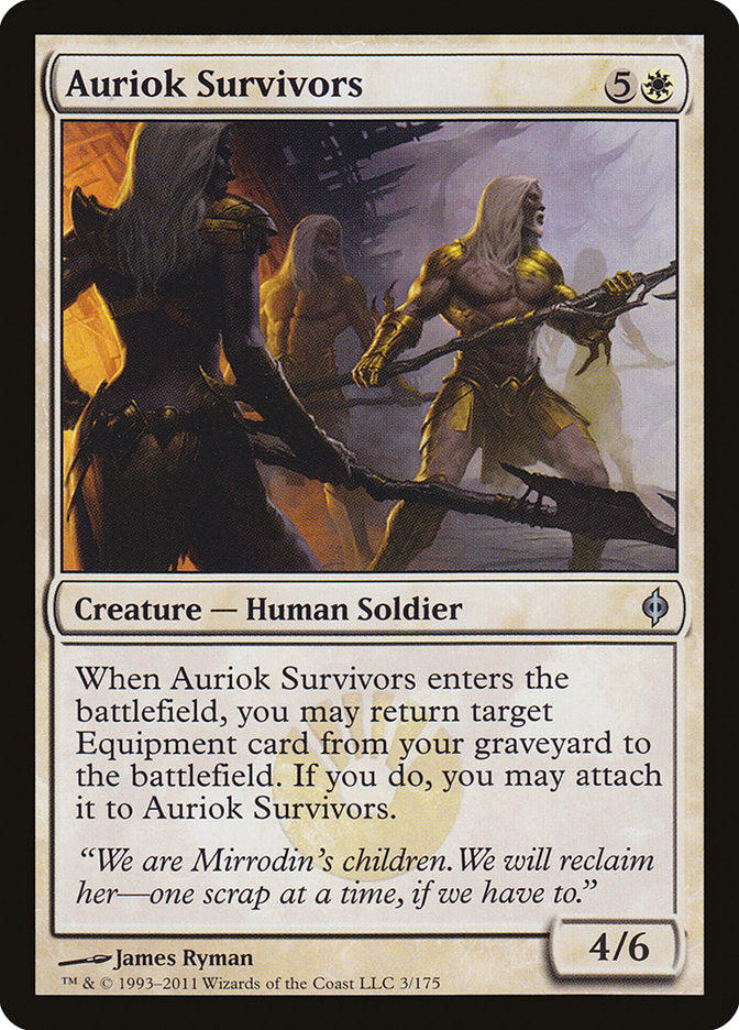 Auriok Survivors 3 (New Phyrexia)  - Foil | Good Games Modbury