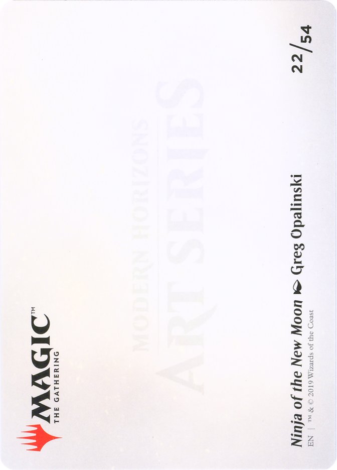 Ninja of the New Moon // Ninja of the New Moon [Modern Horizons Art Series] | Good Games Modbury