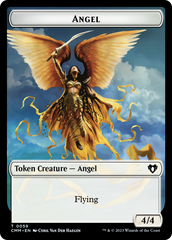 Copy (54) // Angel Double-Sided Token [Commander Masters Tokens] | Good Games Modbury