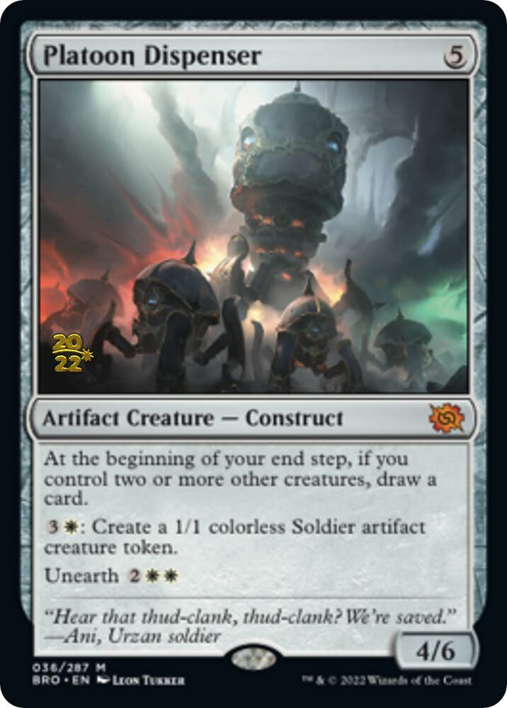 Platoon Dispenser 36s/169 (Prerelease Cards)  - Foil | Good Games Modbury