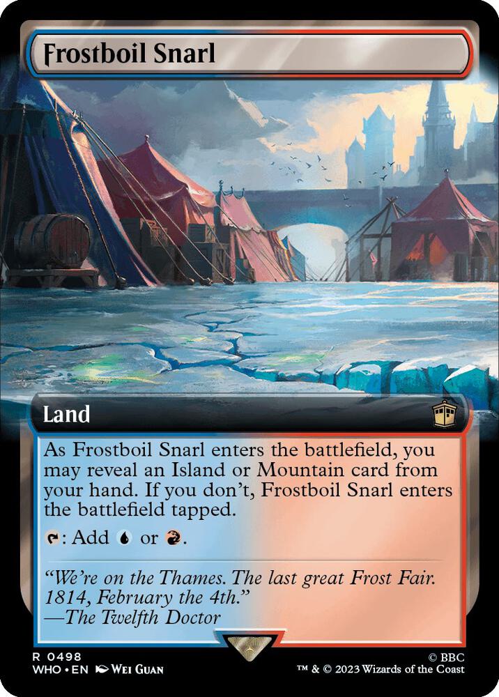 Frostboil Snarl 498/331 (Universes Beyond: Doctor Who)  - Extended Art Foil | Good Games Modbury