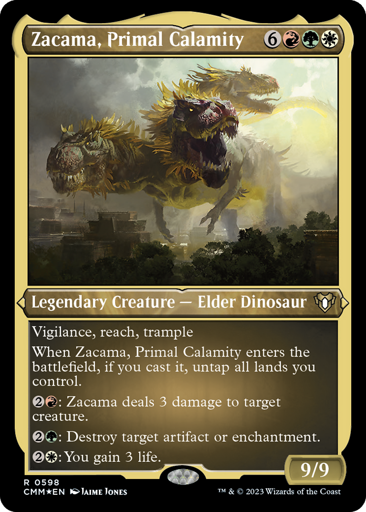 Zacama, Primal Calamity (Foil Etched) [Commander Masters] | Good Games Modbury