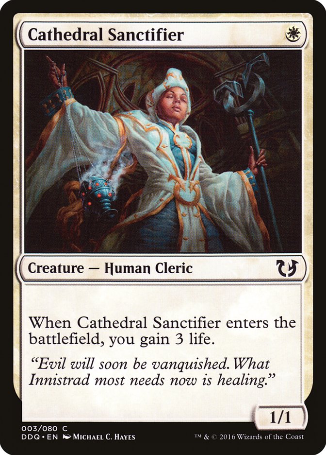 Cathedral Sanctifier 3/80 (Duel Decks: Blessed vs. Cursed)  | Good Games Modbury