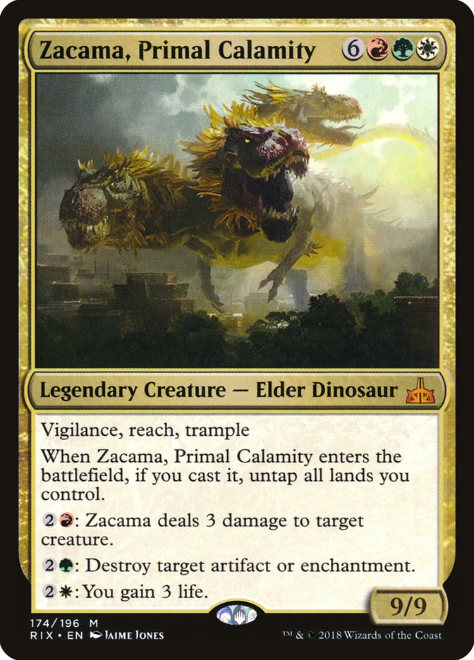 Zacama, Primal Calamity [Rivals of Ixalan] | Good Games Modbury