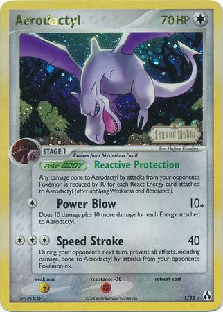 Aerodactyl (1/92) (Stamped) [EX: Legend Maker] | Good Games Modbury