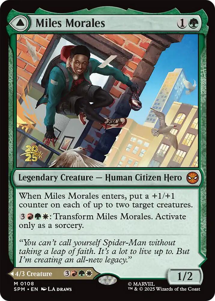 Miles Morales 108s/73 (Prerelease Cards)  - Foil | Good Games Modbury