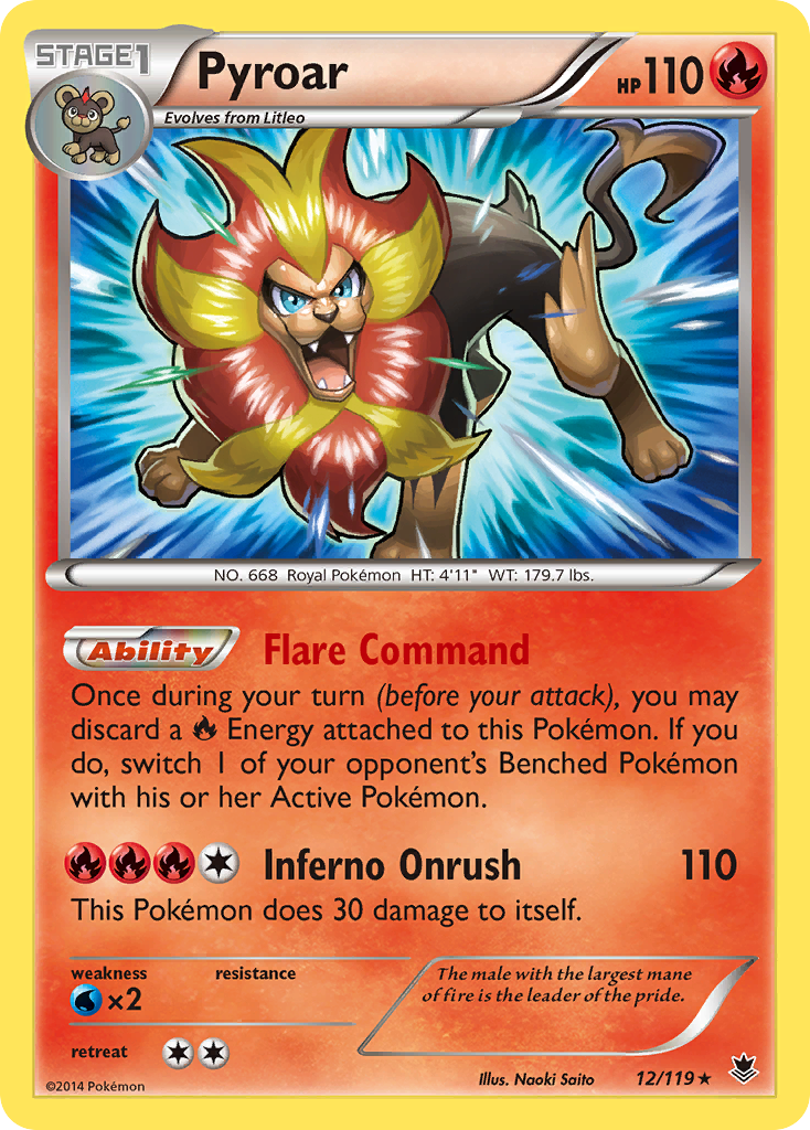 Pyroar (12/119) [XY: Phantom Forces] | Good Games Modbury